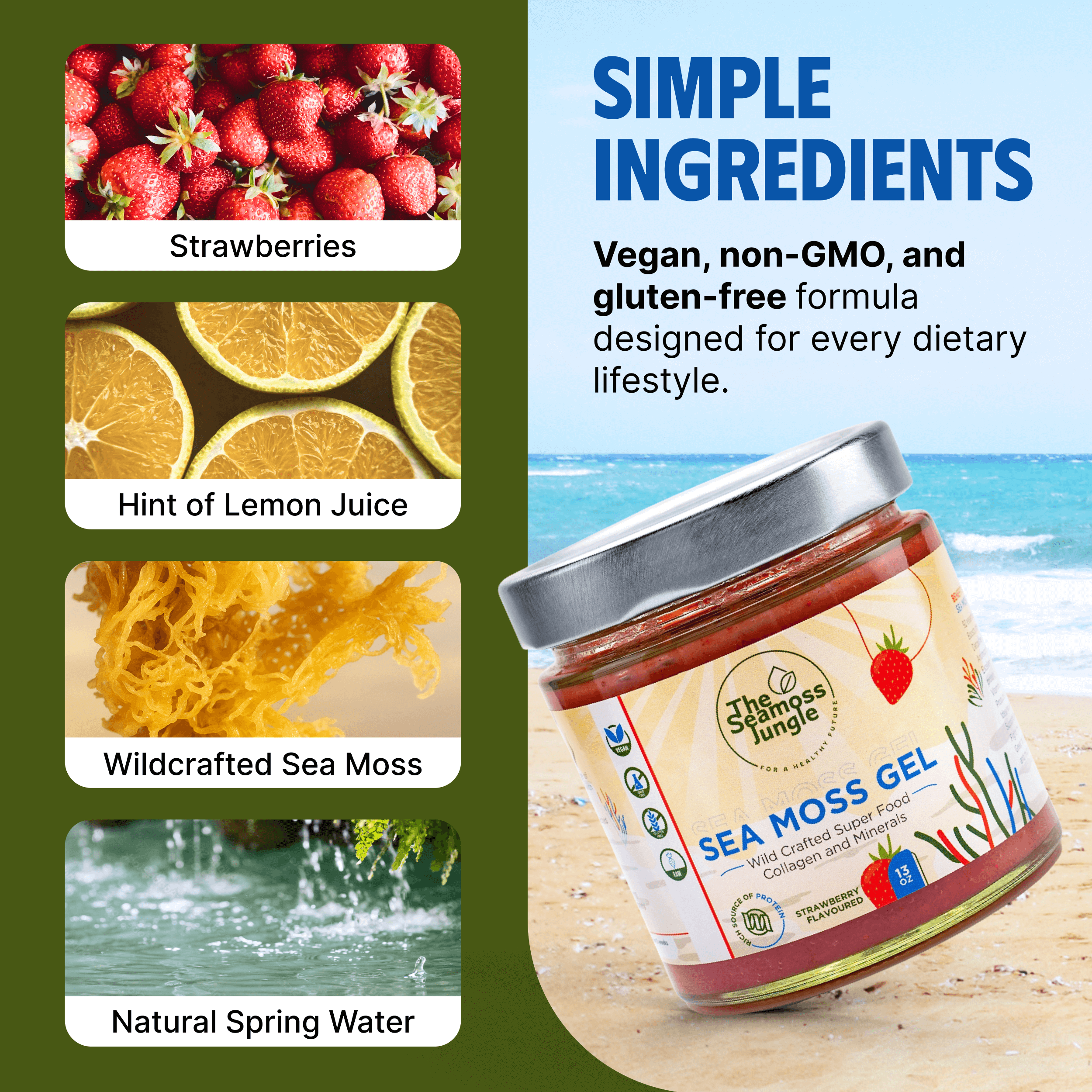 Sea Moss Gel – Aardbei