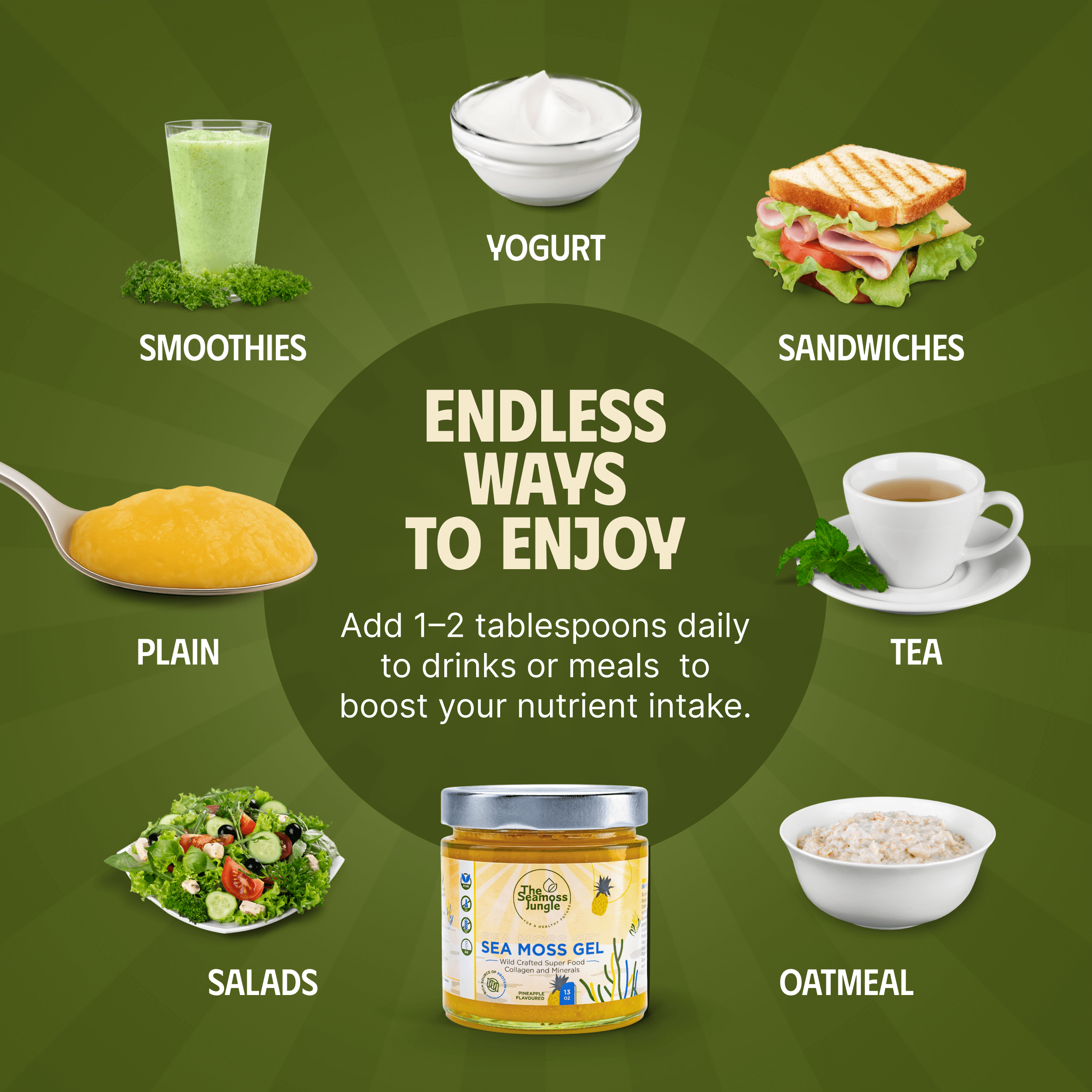 Sea Moss Gel – Ananas - 500 ml